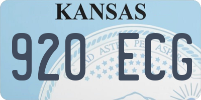 KS license plate 920ECG