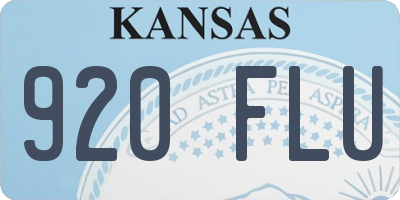 KS license plate 920FLU