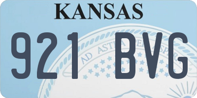 KS license plate 921BVG