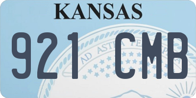 KS license plate 921CMB
