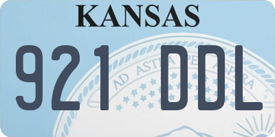 KS license plate 921DDL