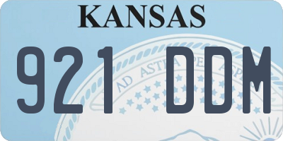 KS license plate 921DDM