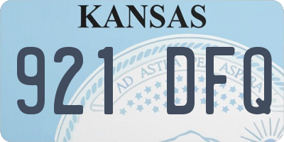 KS license plate 921DFQ