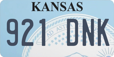 KS license plate 921DNK