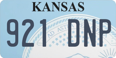 KS license plate 921DNP