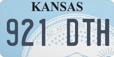 KS license plate 921DTH