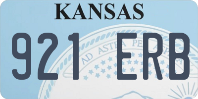 KS license plate 921ERB