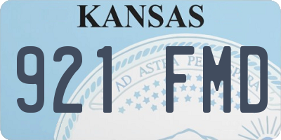 KS license plate 921FMD