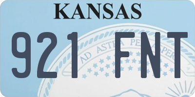 KS license plate 921FNT