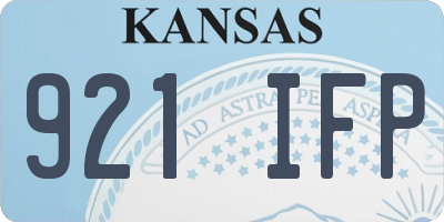 KS license plate 921IFP