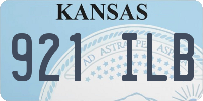 KS license plate 921ILB