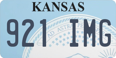 KS license plate 921IMG