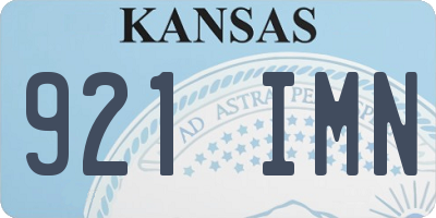 KS license plate 921IMN