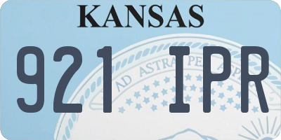 KS license plate 921IPR