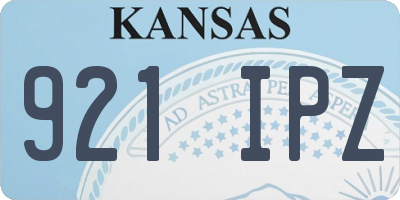 KS license plate 921IPZ