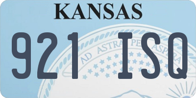 KS license plate 921ISQ