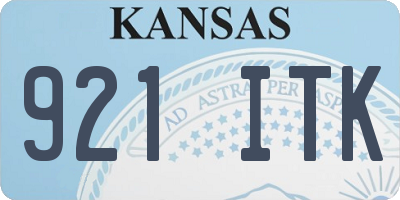 KS license plate 921ITK