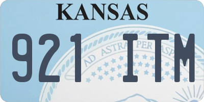 KS license plate 921ITM