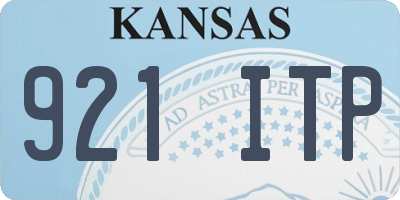 KS license plate 921ITP