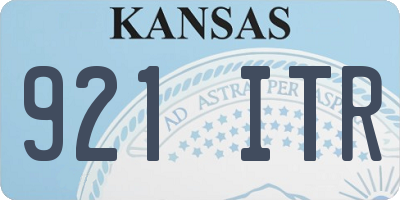 KS license plate 921ITR