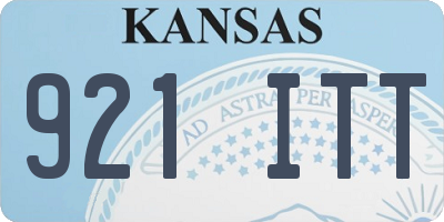 KS license plate 921ITT