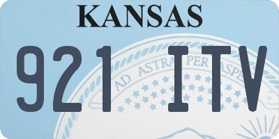 KS license plate 921ITV