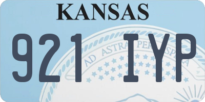 KS license plate 921IYP
