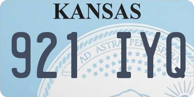 KS license plate 921IYQ