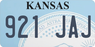 KS license plate 921JAJ