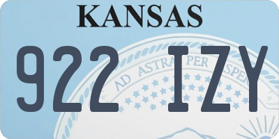 KS license plate 922IZY