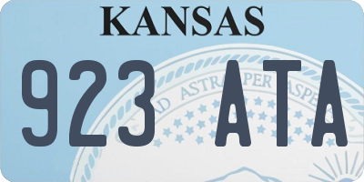 KS license plate 923ATA