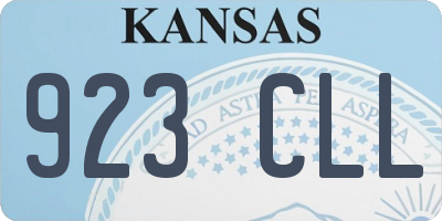 KS license plate 923CLL