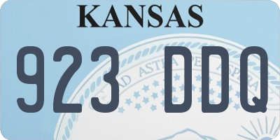KS license plate 923DDQ