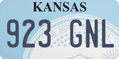 KS license plate 923GNL
