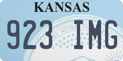 KS license plate 923IMG