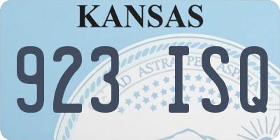 KS license plate 923ISQ