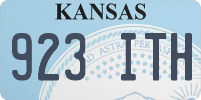 KS license plate 923ITH