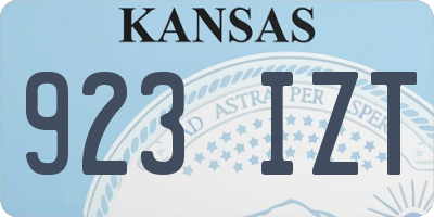 KS license plate 923IZT