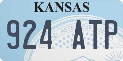 KS license plate 924ATP