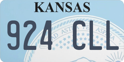 KS license plate 924CLL