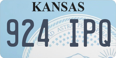 KS license plate 924IPQ