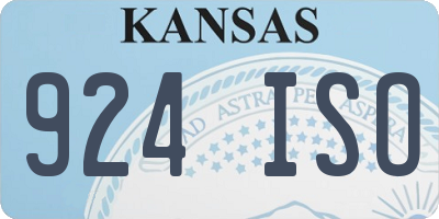 KS license plate 924ISO