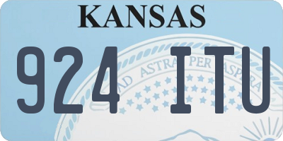 KS license plate 924ITU