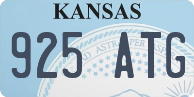 KS license plate 925ATG