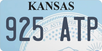 KS license plate 925ATP