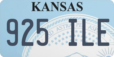 KS license plate 925ILE