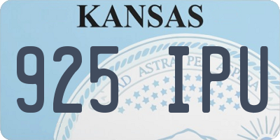 KS license plate 925IPU