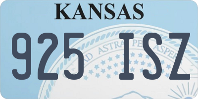 KS license plate 925ISZ