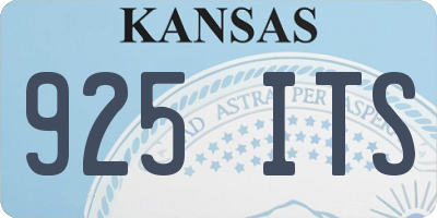 KS license plate 925ITS