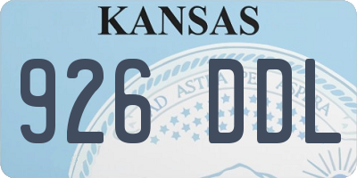 KS license plate 926DDL